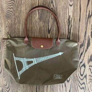 Longchamp Special Edition Eifel Tower Large Tote